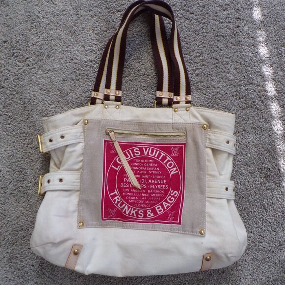 AUTHENTIC Louis Vuitton LV canvas shoulder bag - Picture 2 of 13